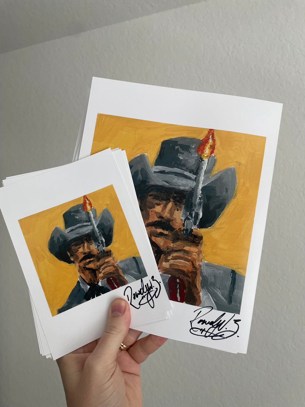 Western Gunfighter Cowboy Art Print