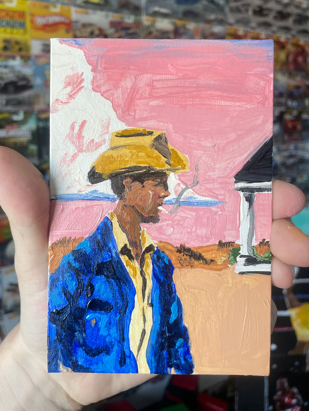 Pink Sky Cowboy II Original