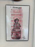 Rodeo Clown Power Ball Ticket Art Print